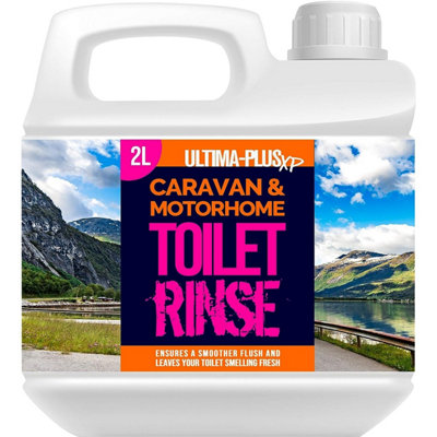 Ultima-Plus Xp Caravan & Motorhome Pink Toilet Chemical Fluid Solution Cleaner 2L from B&Q