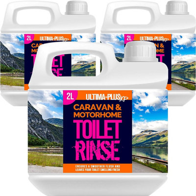 Ultima-Plus Xp Caravan & Motorhome Pink Toilet Chemical Fluid Solution Cleaner 6L from B&Q