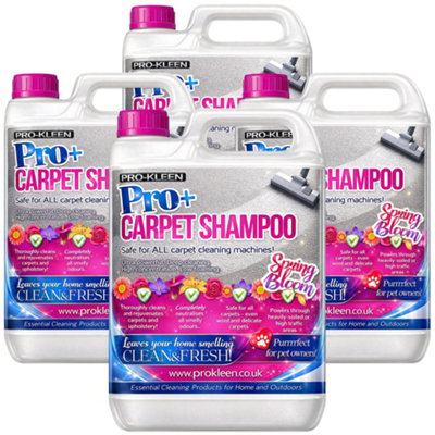 Pro-Kleen Carpet Cleaning Solution Upholstery Shampoo Spring Bloom Fragrance High Concentrate Cleaner 20L from B&Q
