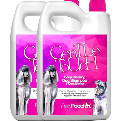 Pretty Pooch Gentle Touch Dog Shampoo & Conditioner4 Litres (Baby Powder Fragrance) from B&Q