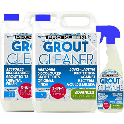 10L + 750Ml Pro-Kleen Tile Grout Cleaner Restorer Reviver For Kitchen And Bathroom from B&Q