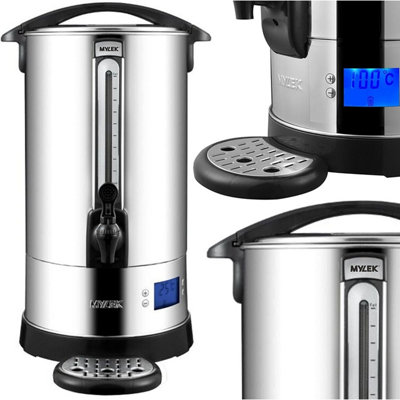 Mylek Catering Urn20L Hot Water Boiler DispenserCommercial Digital Urn KettleBrews And Mulled Wine Heater from B&Q