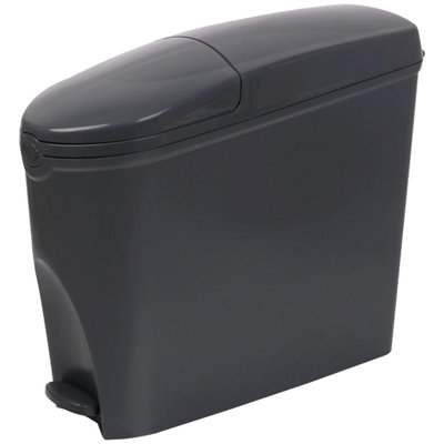 Pro-Kleen Sanitary Bin 20L Slimline Washrooms Toilets Hygienic Disposal Pedal Container Bins For Female Ladies And Baby Hygiene Products