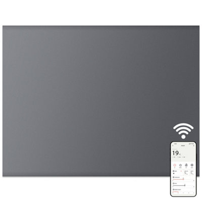 Mylek Panel Space Heater 0.5Kw Eco Smart Wifi App Radiator Electric Slim Low Energy Ipx4 Rated