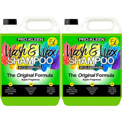 Pro-Kleen 10 Litres Carnauba Wash And Wax Shampoo (Apple Fragrance) from B&Q