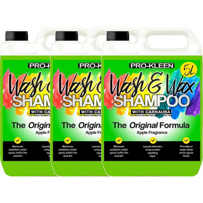 Pro-Kleen 15 Litres Carnauba Wash And Wax Shampoo (Apple Fragrance) from B&Q