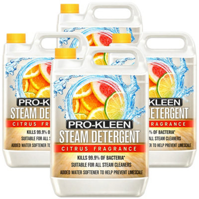 Pro-Kleen Steam Mop DetergentCitrus FragranceHigh Concentrate Cleaning Solution With Built In Water Softener 20L from B&Q