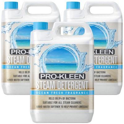Pro-Kleen Steam Mop DetergentOcean Fresh FragranceHigh Concentrate Cleaning Solution With Built In Water Softener 15L from B&Q