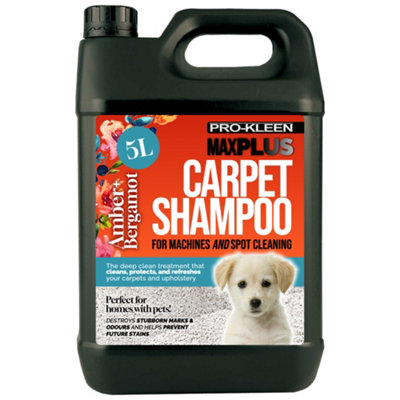 Pro-Kleen Maxplus Carpet Shampoo Amber And Bergamot 5L from B&Q