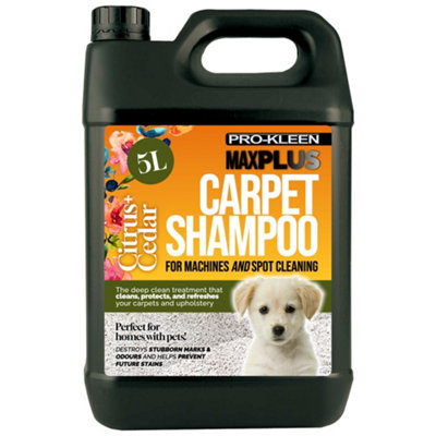 Pro-Kleen Maxplus Carpet Shampoo Citrus And Cedar 5L from B&Q