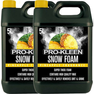 Pro-Kleen Snow Foam- Ph NeutralSuper Thick And Non-Caustic. 10L Pineapple Fragrance from B&Q