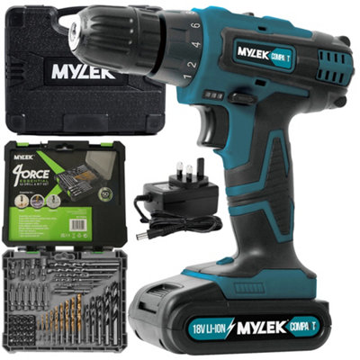 Mylek Bmc Cordless Drill With 4Orce 50 Piece Accessory Kit Size 4