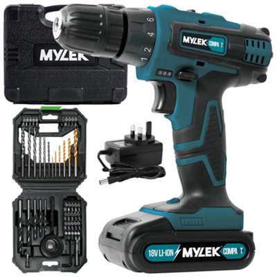 Mylek Bmc Cordless Drill With 4Orce 56 Piece Accessory Kit
