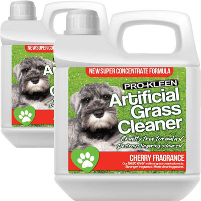 Pro-Kleen Artificial Grass Cleaner For Dogs And Pet Friendly Cruelty Free Disinfectant With Deodoriser 4 In 1 Cherry 2L from B&Q