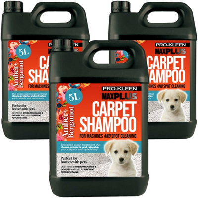 Pro-Kleen Maxplus Carpet Shampoo Amber And Bergamot 15L from B&Q