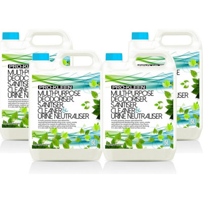 Pro-Kleen 20L Of Multi-Purpose Deodoriser Disinfectant Sanitiser Cleaner & Urine Neutraliser Super Concentrated Professional Formula from B&Q