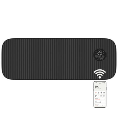 Mylek Overdoor Black Air Curtain Heater Fan 2000WSmart Wifi App Or Remote Control 2Kw from B&Q