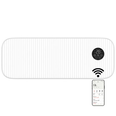 Mylek White Over Door Heater WIFI Air Curtain PTC Remote Control Timer IP22 2KW - Image 7