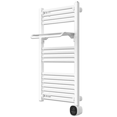 Mylek Electric Towel Rail Radiator 500W Smart Wifi App Controlled Fluid Filled With Shelf Andthermostat from B&Q