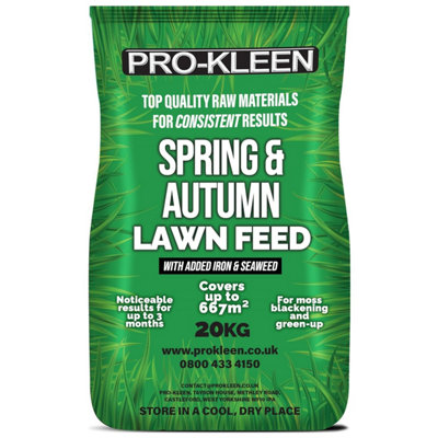 ProKleen Spring & Autumn Lawn Feed Grass Greening Granules Fertiliser 20KG - Image 4