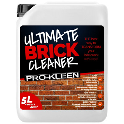 Pro-Kleen Ultimate Brickwork Cleaner For BrickworkPatiosDrivewaysAnd Other Outdoor Surfaces 5L from B&Q