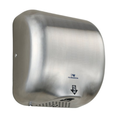 Mylek Pro Washroom Bathroom Hand Dryer 1300W Stainless from B&Q