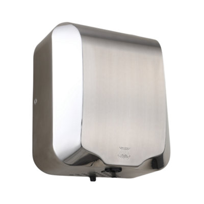 Mylek Unisex Silver Pro Washroom Bathroom Hand Dryer 1800W Stainless Steel In Size 10 - Image 3