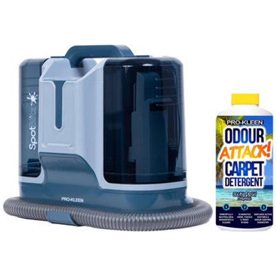 Pro-Kleen Prokleen Spot Cleaner Carpet Washer 1.8L Tank 5 Attachments 650W And 1L Ocean Carpet Shampoo from B&Q