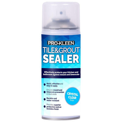 Pro-Kleen Tile & Grout Sealer 400MlWaterproof Protection Against MouldMildew & LimescaleSeals & Protects from B&Q