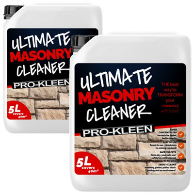 Pro-Kleen Ultimate Masonry Cleaner MasonryPatiosDriveways 10L from B&Q