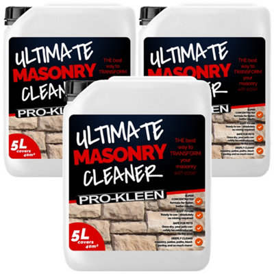 Pro-Kleen Ultimate Masonry Cleaner MasonryPatiosDriveways 15L from B&Q