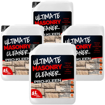 Pro-Kleen Ultimate Masonry Cleaner MasonryPatiosDriveways 20L from B&Q