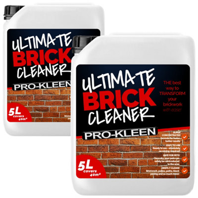 Pro-Kleen Ultimate Brickwork Cleaner For BrickworkPatiosDrivewaysAnd Other Outdoor Surfaces 10L from B&Q