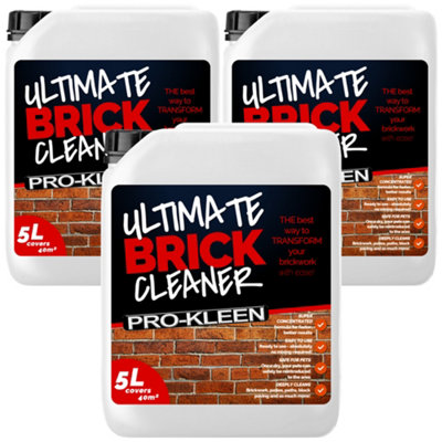 Pro-Kleen Ultimate Brickwork Cleaner For BrickworkPatiosDrivewaysAnd Other Outdoor Surfaces 15L from B&Q