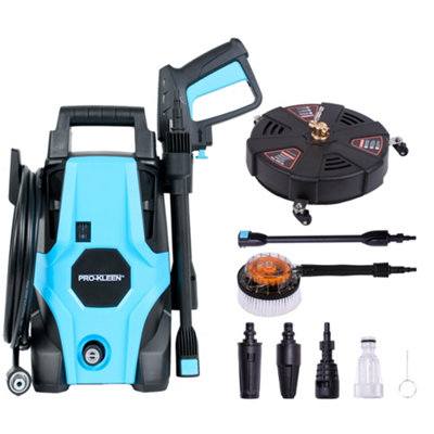 Pro-Kleen Pressure Washer Jet Wash Power Electric High Performance Cleaner With Accessories 1400W from B&Q