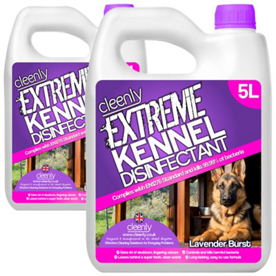Cleenly Extreme Kennel DisinfectantDeodoriserAnd Cleaner (10L)Lavender Fragrance from B&Q