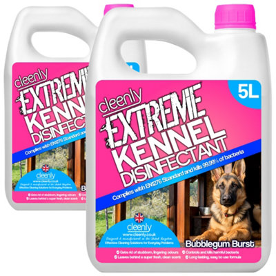 Cleenly Extreme Kennel DisinfectantDeodoriserAnd Cleaner (10L)Bubblegum Fragrance from B&Q