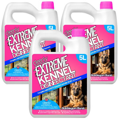 Cleenly Extreme Kennel DisinfectantDeodoriserAnd Cleaner (15L)Bubblegum Fragrance from B&Q