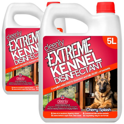 Cleenly Extreme Kennel DisinfectantDeodoriserAnd Cleaner (10L)Cherry Fragrance from B&Q