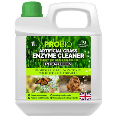 Pro-Kleen Probio Artificial Grass Cleaner Enzyme Based Deodoriser Odour Eliminator 1L Fresh Cut Grass from B&Q