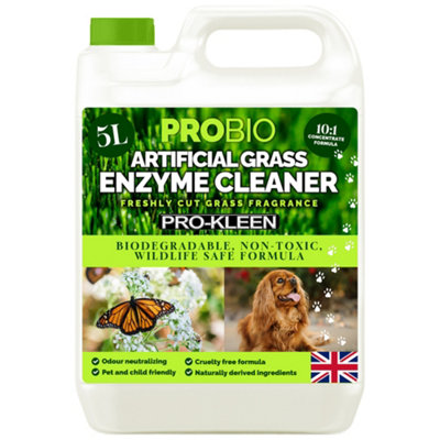 Pro-Kleen Probio Artificial Grass Cleaner Enzyme Based Deodoriser Odour Eliminator 5L Fresh Cut Grass from B&Q