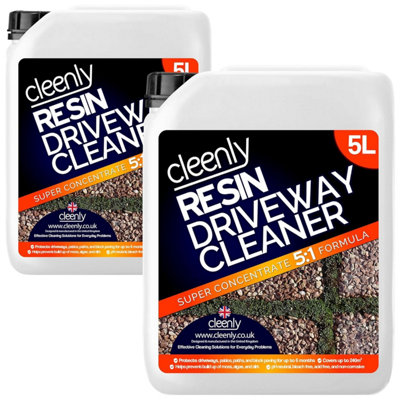 Cleenly Resin Driveway Cleaner Simply Spray And Walk Away Free From Bleach Concentrated 10L from B&Q