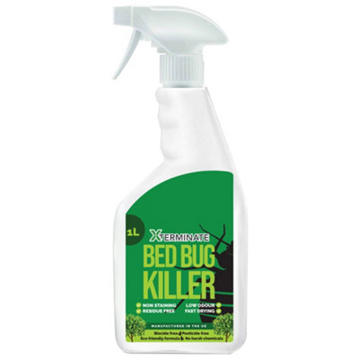 Xterminate Unisex Clear Pesticide Free Bed Bug Killer Spray 1L In - Image 3