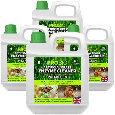 Pro-Kleen Probio Artificial Grass Cleaner Enzyme Based Deodoriser Odour Eliminator 4L Fresh Cut Grass from B&Q