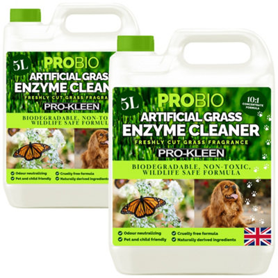 Pro-Kleen Probio Artificial Grass Cleaner Enzyme Based Deodoriser Odour Eliminator 10L Fresh Cut Grass from B&Q