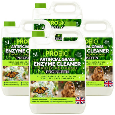 Pro-Kleen Probio Artificial Grass Cleaner Enzyme Based Deodoriser Odour Eliminator 20L Fresh Cut Grass from B&Q