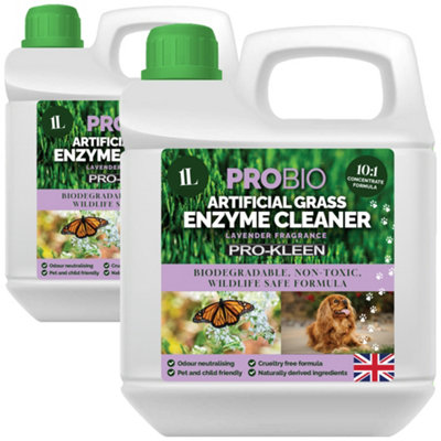 Pro-Kleen Probio Artificial Grass Cleaner Probiotic Based Deodoriser Odour Eliminator Lavender 2L from B&Q