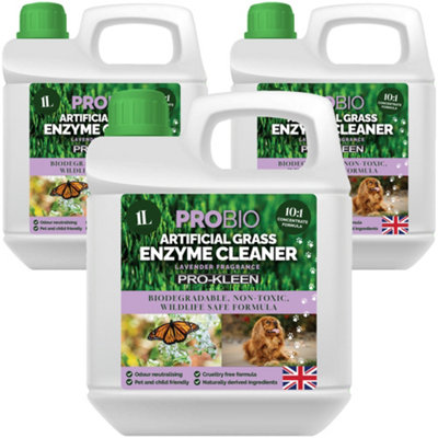 Prokleen Unisex Clear Artificial Grass Cleaner Probiotic Based Deodoriser Odour Eliminator Lavender 3L In - Image 4