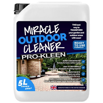 Pro-Kleen Outdoor Miracle Cleaner Black Spot Remover Spray And Leave Cleaner Removes StainsMarks & Lichen
