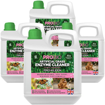 Pro-Kleen Probio Artificial Grass Cleaner Probiotic Based Deodoriser Odour Eliminator Floral 4L from B&Q